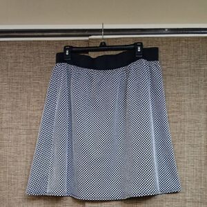 Studio 253 Black and White A-Line Skirt